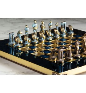 Ekskluzywne szachy metalowe Cycladic  28x28cm, S22B
