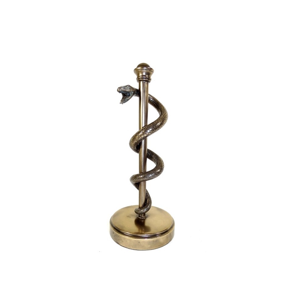 Laska Eskulapa  - symbol sztuki medycznej - prezent dla lekarza, wys. 30cm - MC-9634