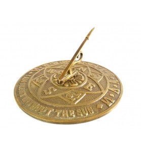 Garden Brass Sundial - FLOWER - SDC - diameter  20cm