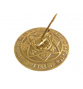 Garden Brass Sundial - FLOWER - SDC - diameter  20cm