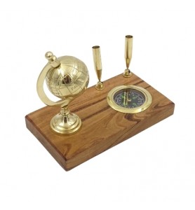 Zestaw na biurko: globus, kompas, uchwyty na długopisy  NC2144E