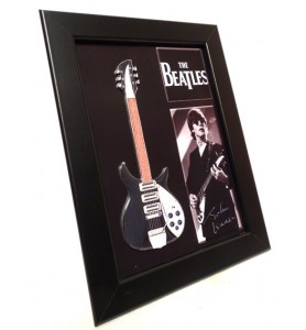 Mini gitara John Lennon- The Beatles w ramce  FMG-008