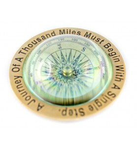 Mosiężny kompas soczewkowy DREAM - COM-0369, 10x10x4cm
