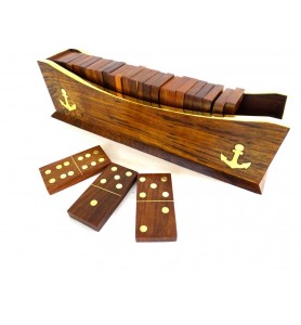 Gra – domino w pudełku w kształcie łodzi – DOLO