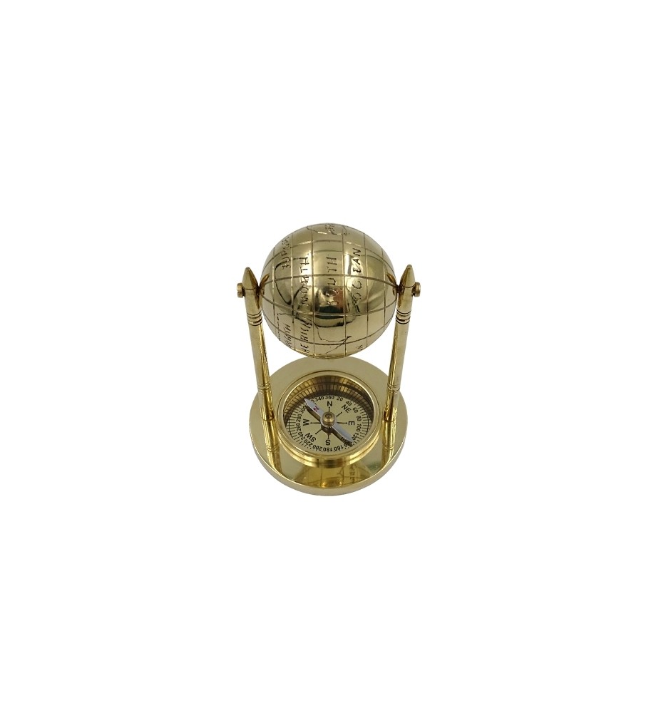 Mosiężny globus z kompasem NC1160