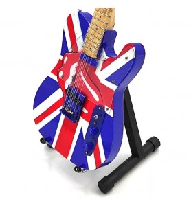 Mini gitara Rolling Stones - Keith Richards - UK&Tongue, skal 1:4  MGT-2301B