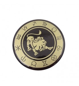 Lew - znak zodiaku - magnes  metal emaliowany