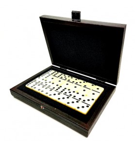 Ekskluzywne domino w pudełku drewnianym 24x17cm - DDE10