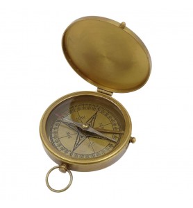Mosiężny Kompas Turystyczny w pudełku – COM-0430
