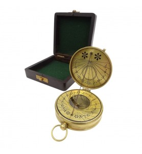Zegar słoneczny z kompasem w pudełku – SUN-0110