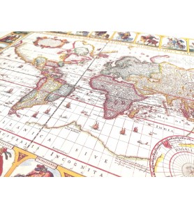 Historyczna Mapa Świata - Nova Totius Terrarum reprint - N. I. Piscator, 1652 r. M1652