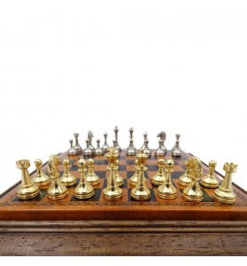 Ekskluzywne metalowe szachy magnetyczne Italfama 18x18 cm – N300
